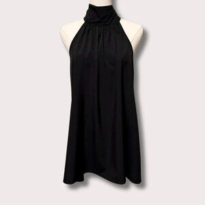 Meanor Flowy Tie-Back Halter Top Size XL | Holiday Party Statement Shirt Gift